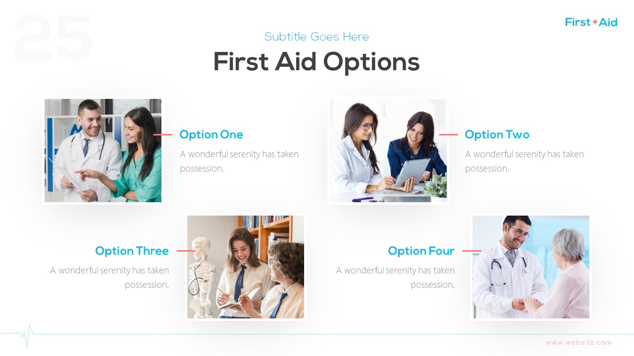 First Aid Medical PowerPoint Presentation Template, Presentation Templates